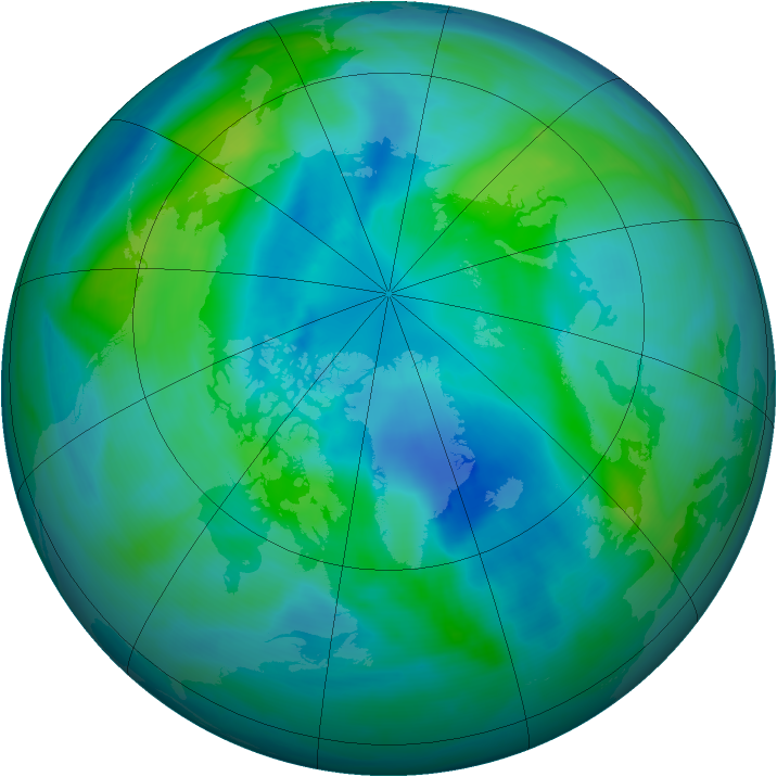 Arctic ozone map for 26 September 2007
